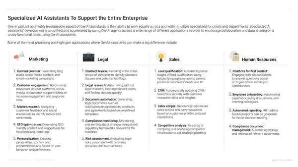 Driving Productivity & Improved Outcomes with GenAI powered Assistants - Page 12